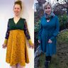Kleid Jerseykleid Wickeloptik Ausschnitt SIHIR ♥ Gr. XS-XXL thumbnail number 8