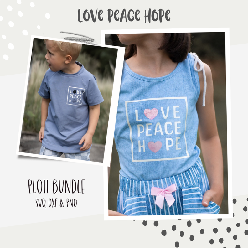 PLOTTDATEI "LOVE PEACE HOPE" image number 1