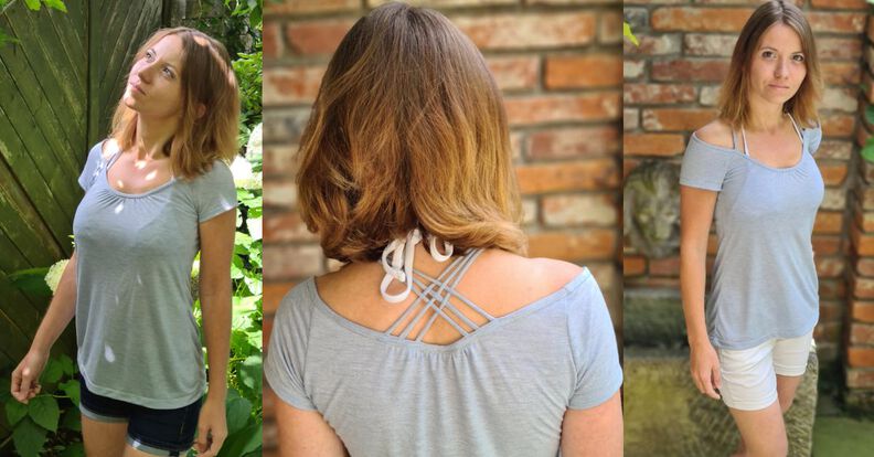 Anciolina sommerliches Neckholder-Shirt -  ebook 34-54 image number 3