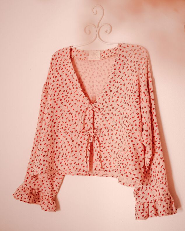 Rüschenbluse mit Schleifen image number 11