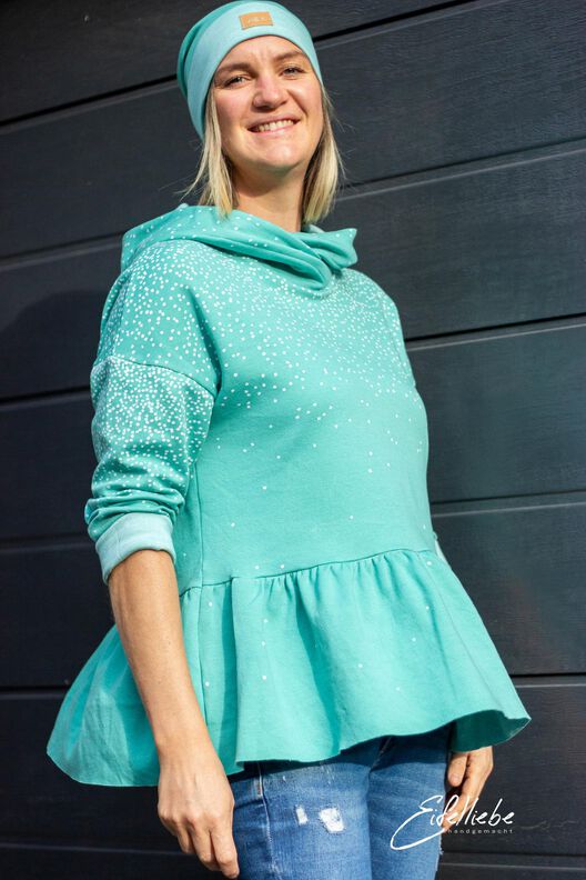 *Ladies Sweater Dress* Sweater, Hoodiekleid, Ballonärmel image number 3