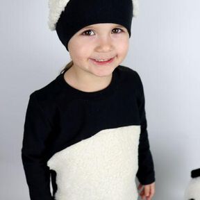 Pandamütze Kopfumfang 37 - 60 cm 