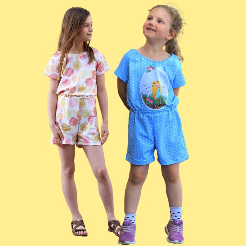 Kinder Jumpsuit Jersey Verschlusslos LOMPAT ♥ Gr. 98-164 image number 1
