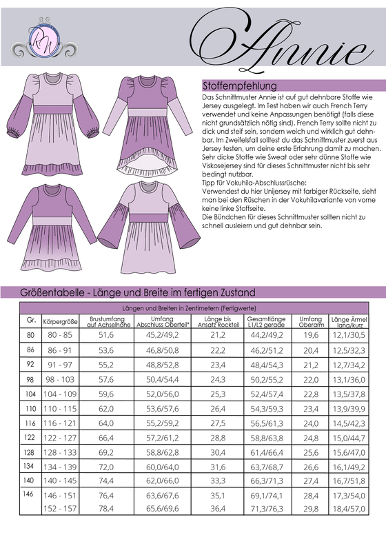 Annie Gr. 80 bis 152 image number 2