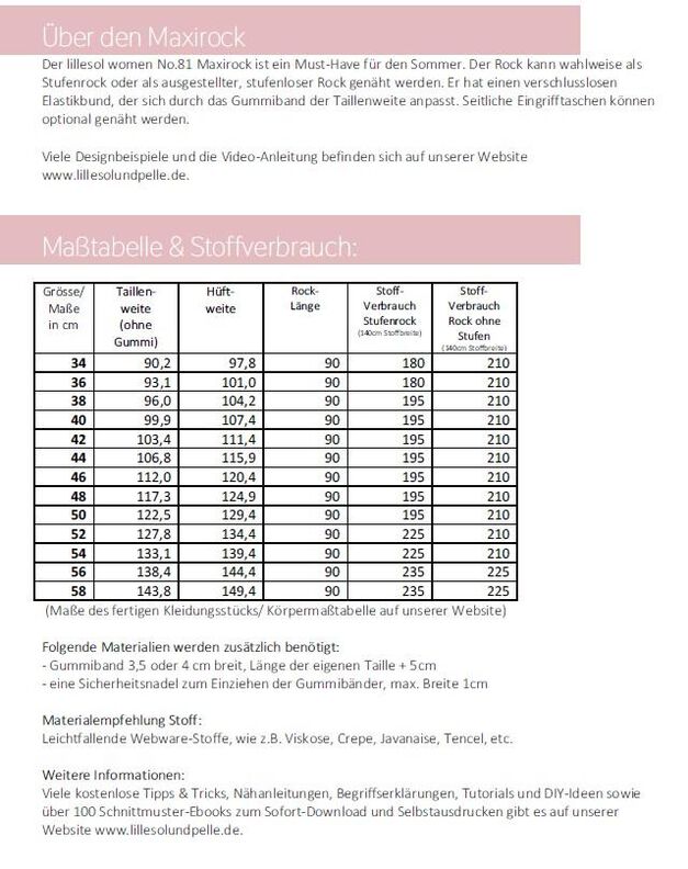 Ebook lillesol women Maxirock mit Video-Anleitung image number 8