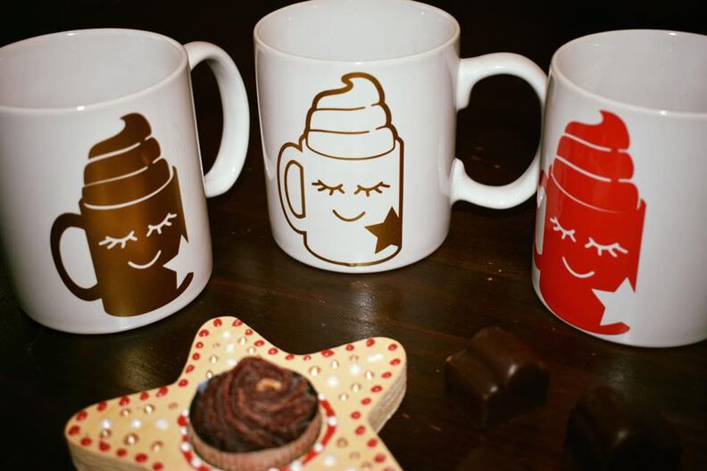 Plotterdatei »Hot Chocolate« – »4 Chocolate Mugs« image number 3