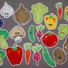 Gemüse Stickdatei Applis Gurke Möhre thumbnail number 8