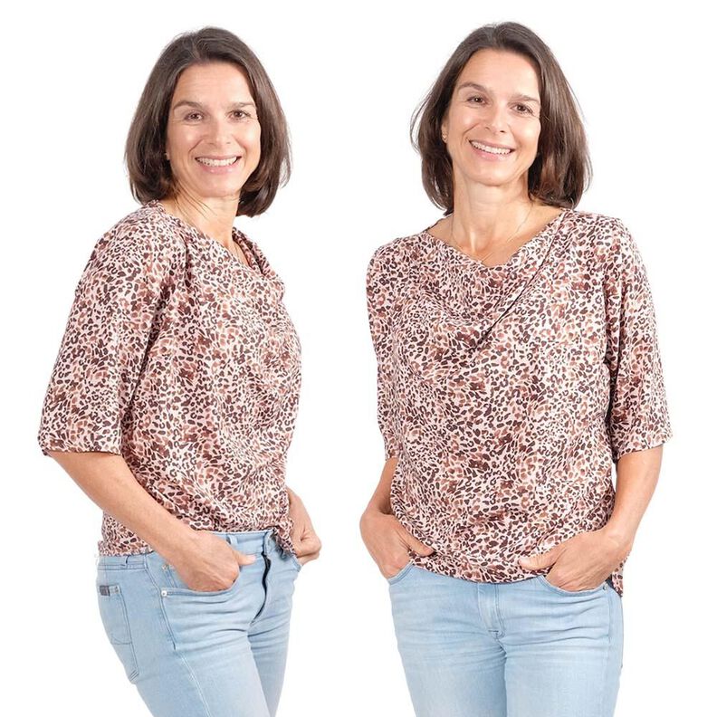 Wasserfallshirt "DERYA", Gr. 158-46 image number 2