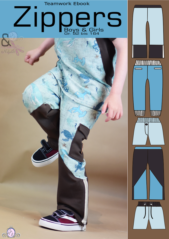 Zippers Hose Gr. 92 bis 164 in kurz und lang  image number 1