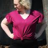 V-Shirt Chloe / Shirt mit Rüsche und V-Ausschnitt 34-50 thumbnail number 6