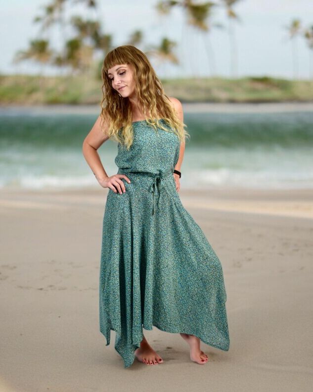 Sommerkleid + Rock, Schnitt m. Ebenen, A4, A0+, Beamer image number 3