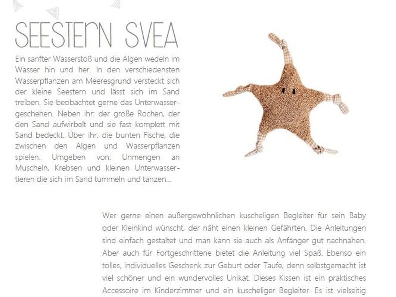 E-Book Seestern Svea - Nähanleitung und Schnittmuster image number 3