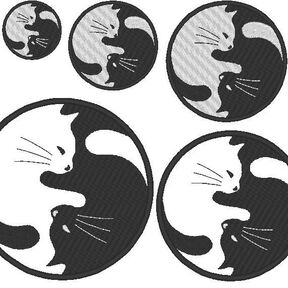 Stickdatei - Yin Yang Katze