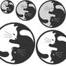 Stickdatei - Yin Yang Katze thumbnail number 1