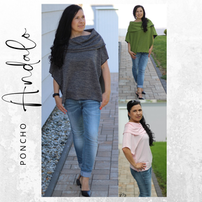 Ebook Poncho ANDALO Gr. XS-XXL