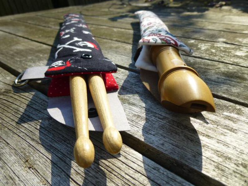 Blockflöten bzw. Drumsticktasche - Nähanleitung und Schnittmuster image number 3