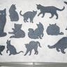 Katze Silhouette Stickdatei thumbnail number 3