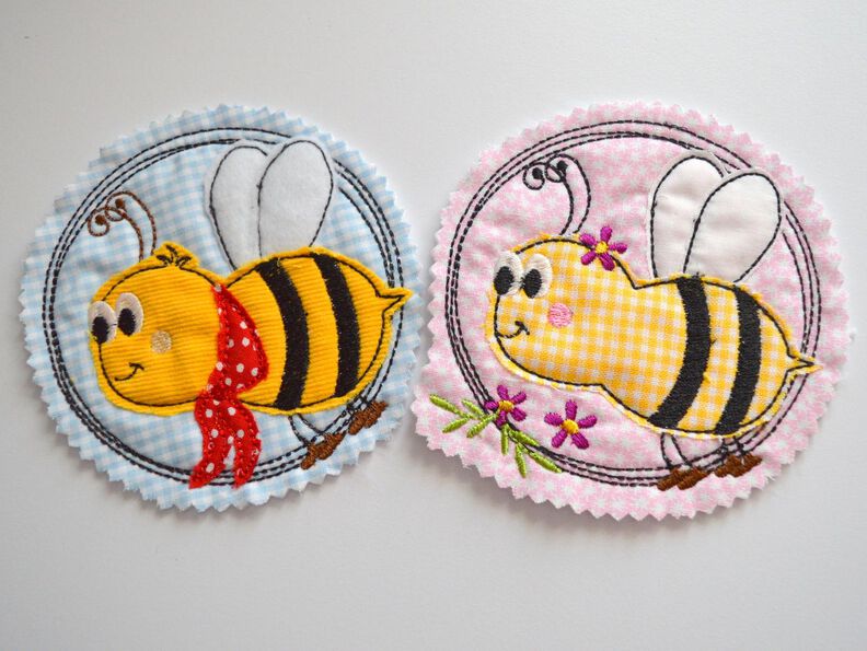 Stickdatei Biene doodle 10x10cm image number 2