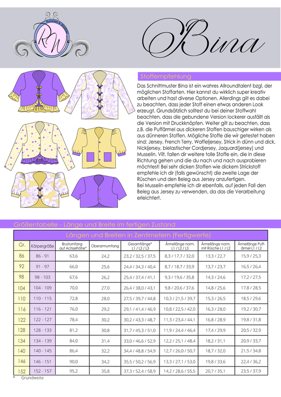 Ebook Bina Jäckchen Gr. 86 bis 152 image number 2