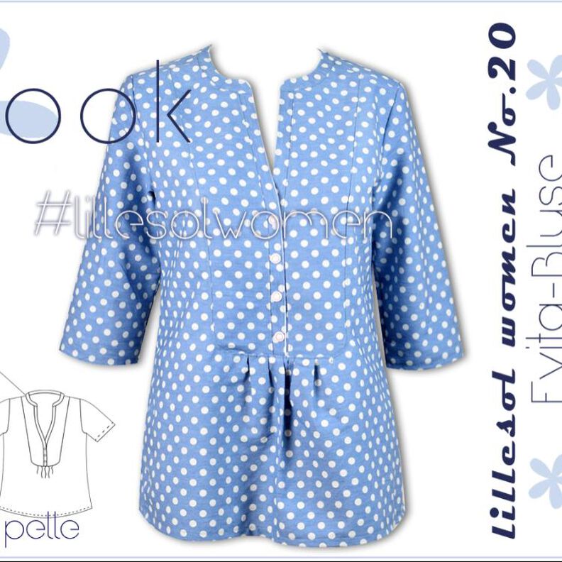 Ebook/Nähanleitung Damen Evita-Bluse *mit A0-Datei + Video* image number 1