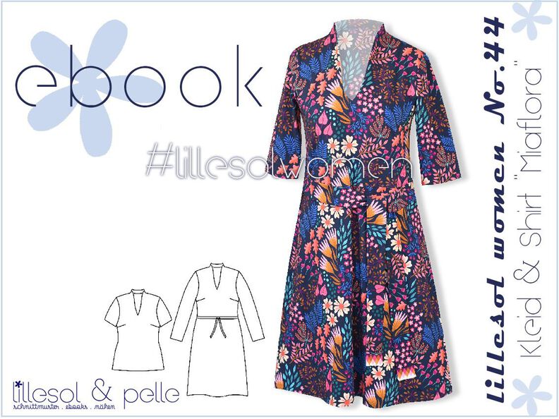 Ebook / Schnittmuster lillesol women No.44 Kleid Miaflora image number 1