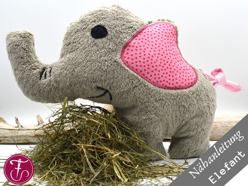 Nähanleitung Elefant Kuscheltier in zwei Größen image number 2