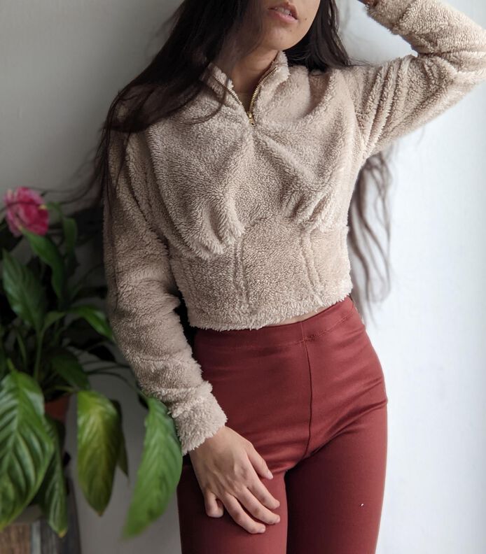 Centli Sweater | Hoodie Korsett Rollkragen Pulli image number 6
