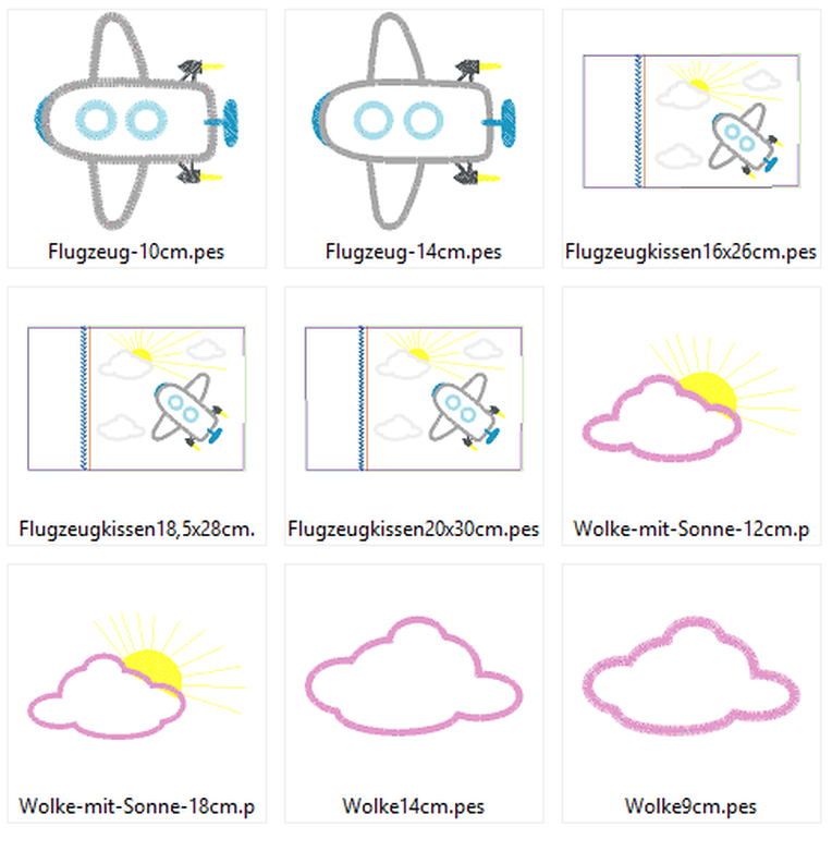 Flugzeug Applis + Kissen ITH image number 3