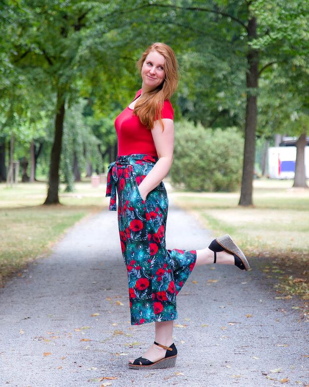 Culotte Lola, Hose im Hosenrock-Stil Schnittmuster image number 8