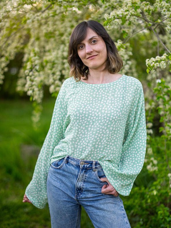 BOHO BLOUSE weites Shirt Schnittmuster Gr. 30-62 image number 9