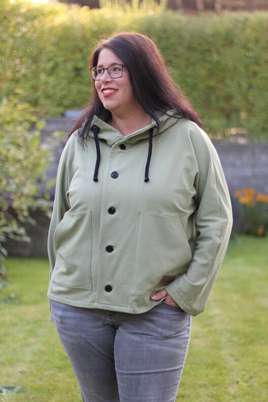 Wolljacke, Sweat (34-56) ROXO Damen Jacke Schnittmuster image number 4