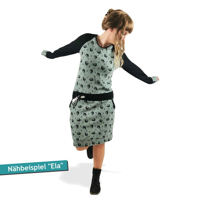 Jerseykleid Raglankleid, Gr. 32-54, Schnittmuster mit Ebenen image number 6