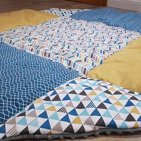 Krabbel- und Spieldecke Oktagon mit 4 Applikationen