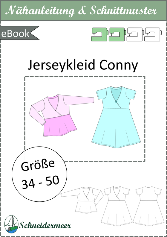 Conny Wickelkleid & Shirt mit hoher Taille, BU 80-116 A4+A0 image number 6
