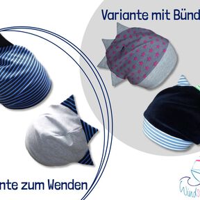 Drachenbeanie | Beanie mit Zacken | Gr. 41 – 60 cm