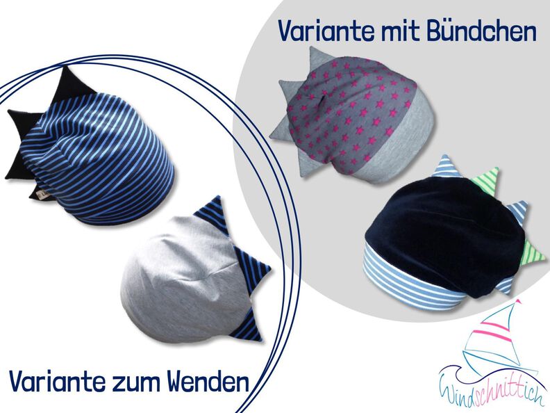 Drachenbeanie | Beanie mit Zacken | Gr. 41 – 60 cm image number 2