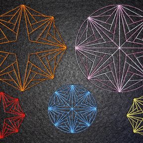 Stickdatei - Mandala Stern - schnell und einfach