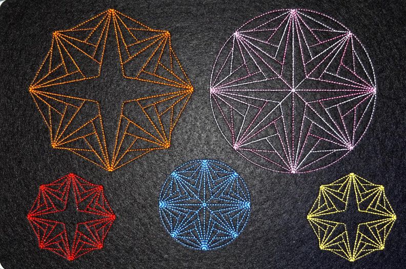 Stickdatei - Mandala Stern - schnell und einfach image number 2