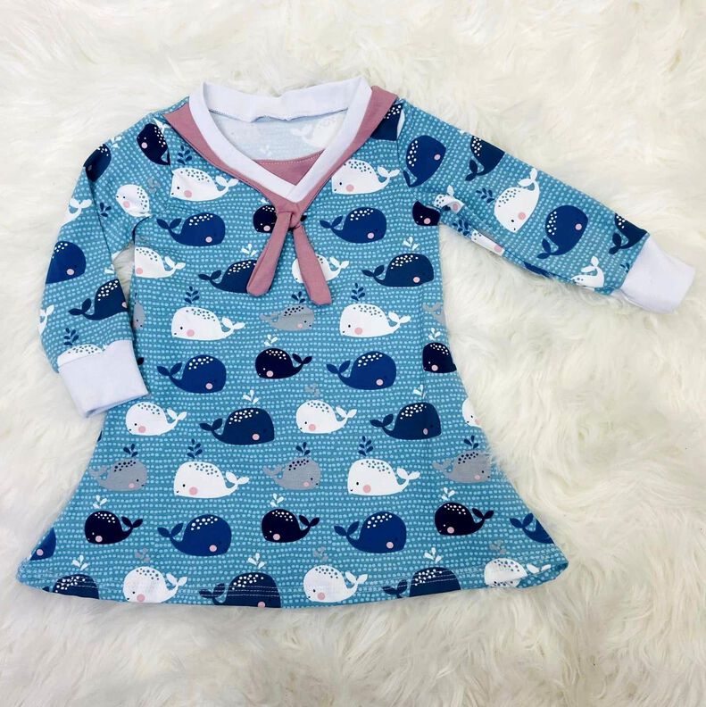 Baby - Matrosenkleid Rieke Gr. 62 - 92 inkl. A1 Datei image number 2