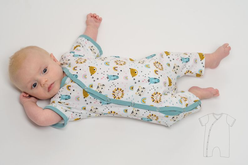  Schnittmuster Baby Strampler Leo für Mädchen oder Junge image number 6