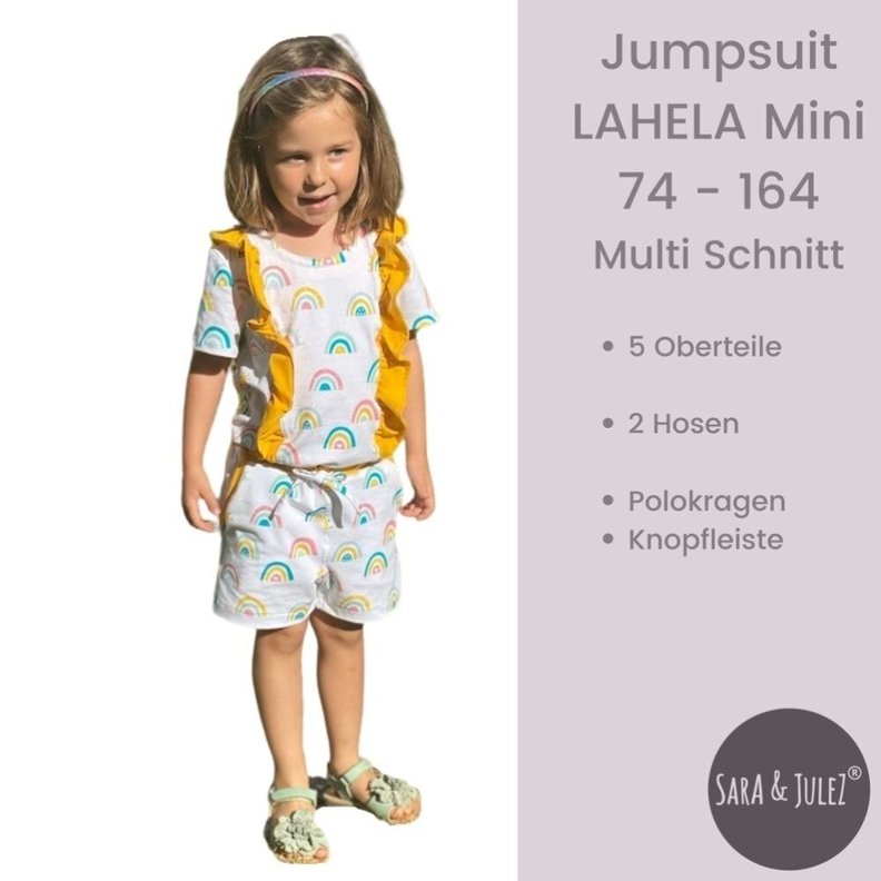 Multi Puzzle Schnitt Jumpsuit LAHELA Mini Gr 74-164 image number 2
