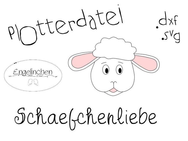 Plotterdatei Schäfchenliebe image number 1