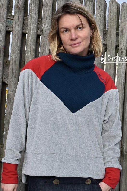 CreaRetro - Pulli mit V-Passe Schnittmuster Nähanleitung image number 8