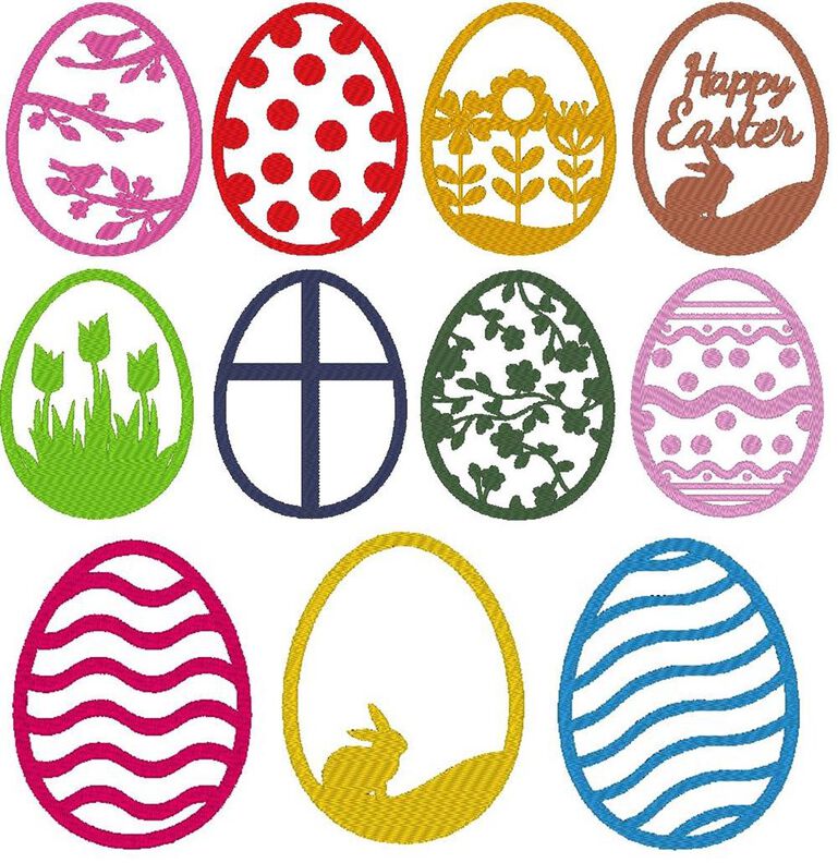 Osterei Stickdatei - Ostern Ei image number 7