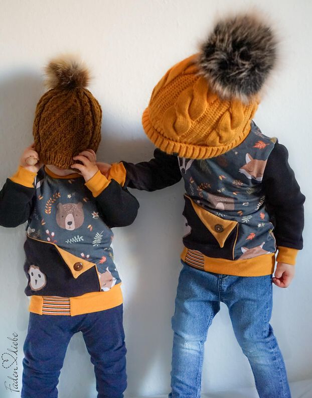Kombi-Schnittmuster Hoodies Hannes und Hannah (Gr. 74 - 122) image number 5