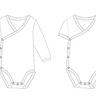 Baby Wickelbody langarm od. kurzarm Body und Kuscheltier thumbnail number 4