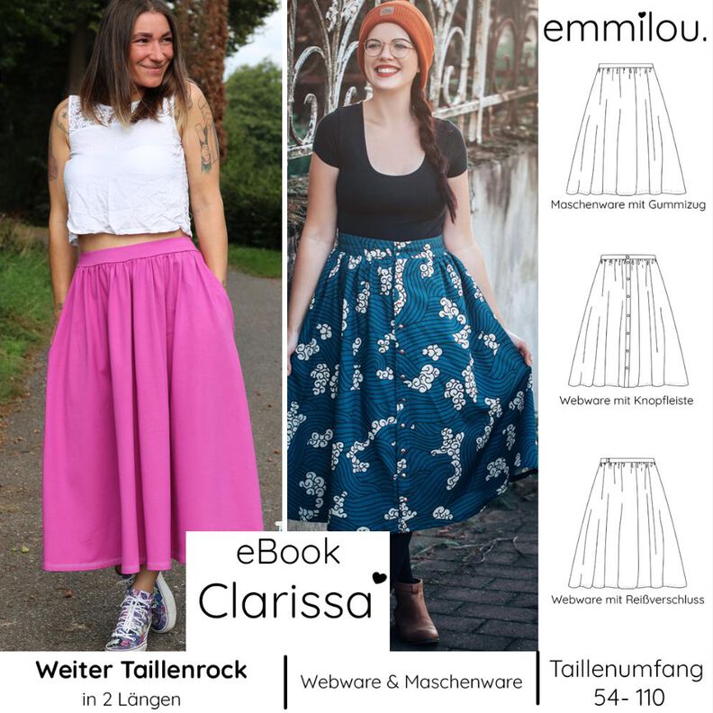 eBook "Clarissa" Größe 30-50 Schnittmuster&Nähanleitung image number 1