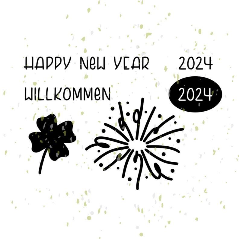 Happy new year 2024 Plotterdatei | DIY Hunger image number 1