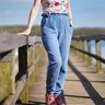 Musselin Hose Strandmusling Gr. 32-50 High Waist, Leinen thumbnail number 2