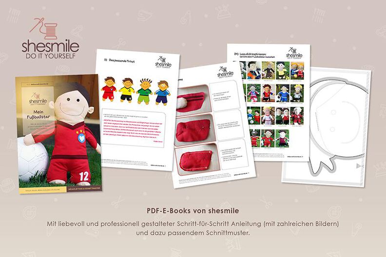 Fußballstar Kuschelfreund (Nähanleitung & Schnittmuster) image number 3